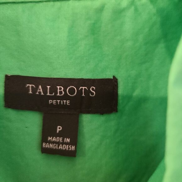 Talbots green button down shirt - Picture 3 of 5